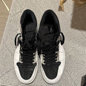 Jordan High-Top Sneakers in Black and White